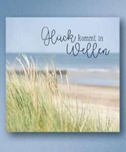 Bild Metall Glück kommt in Wellen