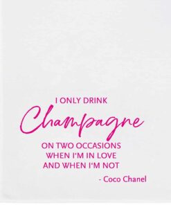 Geschirrtuch I only drink Champagner