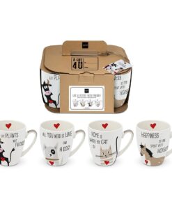 Tiertassen-Set „With Friends“ – 4er Set mit Tiermotiven