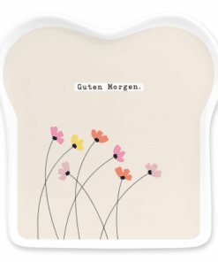 Toastteller Schreibkram Manufaktur Guten Morgen. (Blumen)
