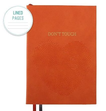 Schreibbuch/DIN A5/120 Blatt/Majoie/ soft/orange/Don't touch