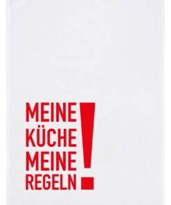 Geschirrtuch weiss, MEINE KÜCHE MEINE REGELN!