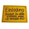 Postkarte Schwäbisch Einladung