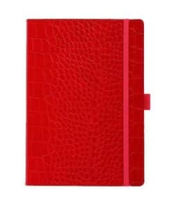 Majoie Notizbuch A5 Slim Line Kroko Rot