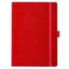 Majoie Notizbuch A5 Slim Line Kroko Rot