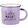 Becher Vintage Kaffee macht glücklich