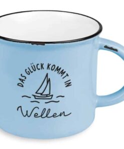 Becher Vintage Glück in Wellen