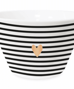 Müslischale Schreibkram Manufaktur Herz (Streifen)