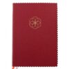 Schreibbuch/DIN A5/120 Blatt/Majoie/ bordeaux/Lebensblume