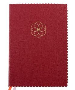 Schreibbuch/DIN A5/120 Blatt/Majoie/ bordeaux/Lebensblume