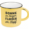 Vintage Tasse Sonne im Herzen