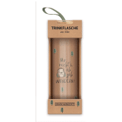 Glas-Trinkflasche Wandern! Verpackung