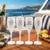 Glas mit Druck 4 Motive CHEERS No. 1 SPRUCHREIF 4er-Set
