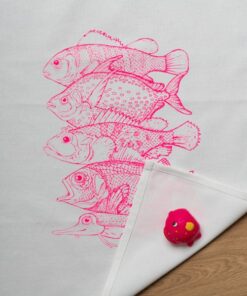 Geschirrtuch 5 Fische Pink