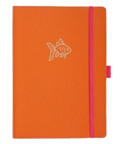 Artebene Notizbuch Slim Line A5 Orange Fisch