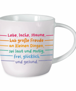 Tasse Gute Laune Lebe, lache, staune