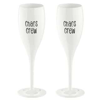 Glas 100ml 2-teilig, CHEERS No. 1 CHAOS CREW Pur