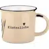 vintage Becher Küstenliebe Beige