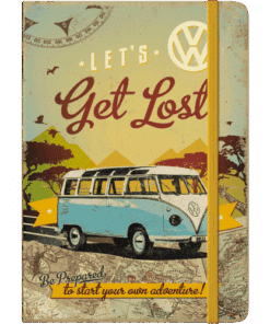 Notizbuch A5 VW Bulli Let's get lost