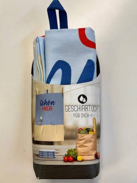 Geschirrtuch Schön hier